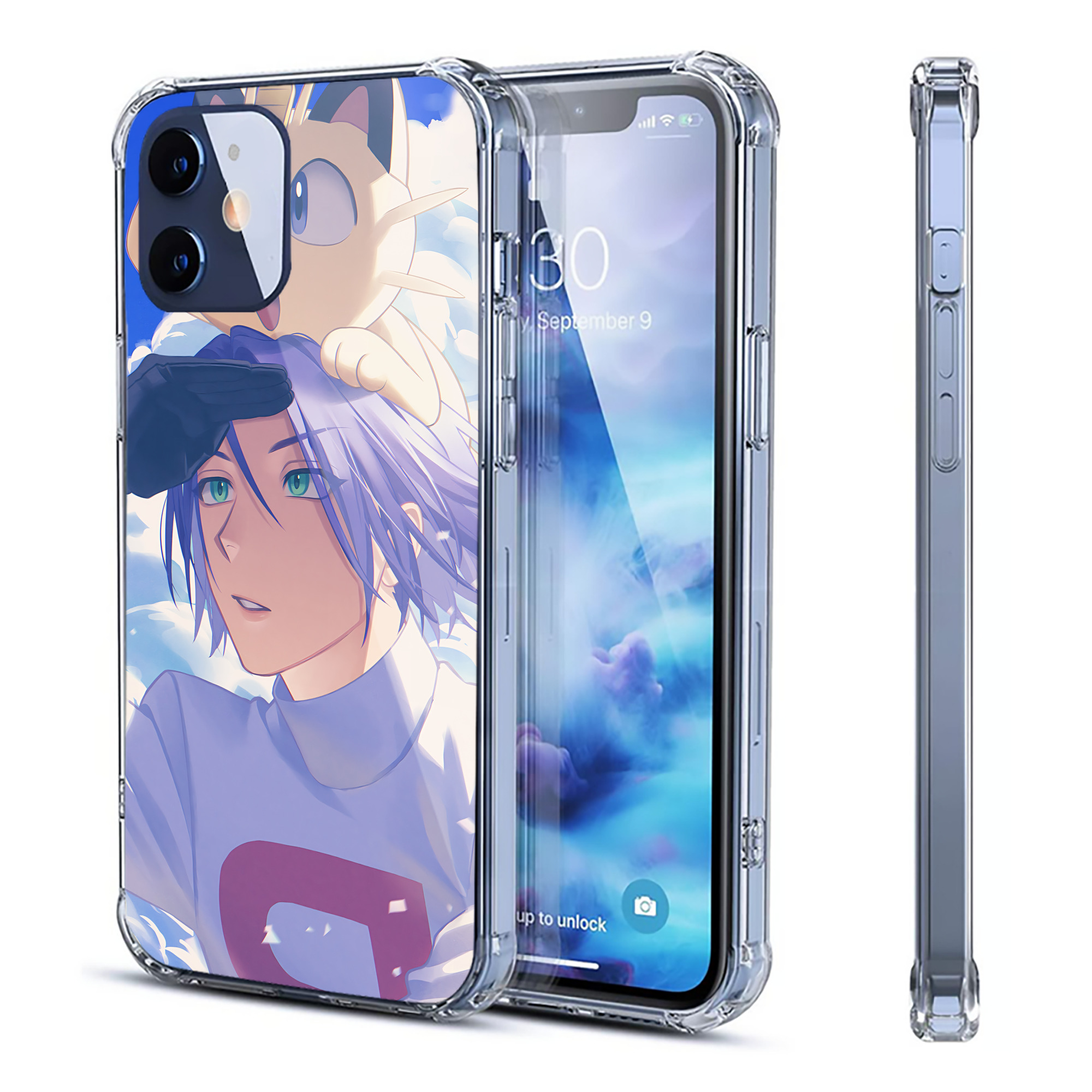 （画像用） ポケットモンスター Pokémon 【iPhone 12シリーズ対応】透明スマホケース（クリアソフトケース）